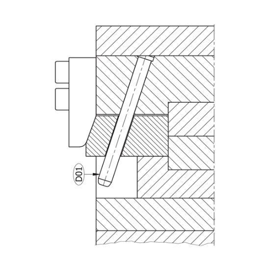 تصویر میله راهنما (پین کج) | D01 | Guide Pillar (Angle Pin)