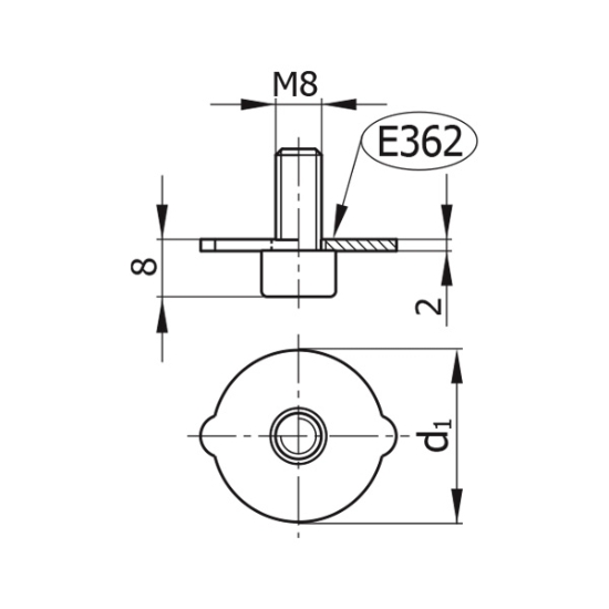 تصویر نگهدارنده قفسه ساچمه | E362