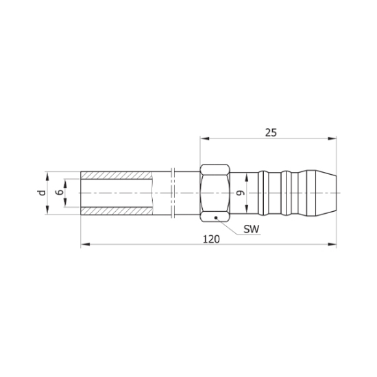 تصویر سر شلنگی طول بلند | D91