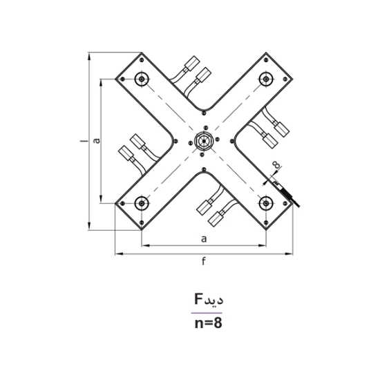 تصویر بلوک تقسیم | H52402 | Manifold Block