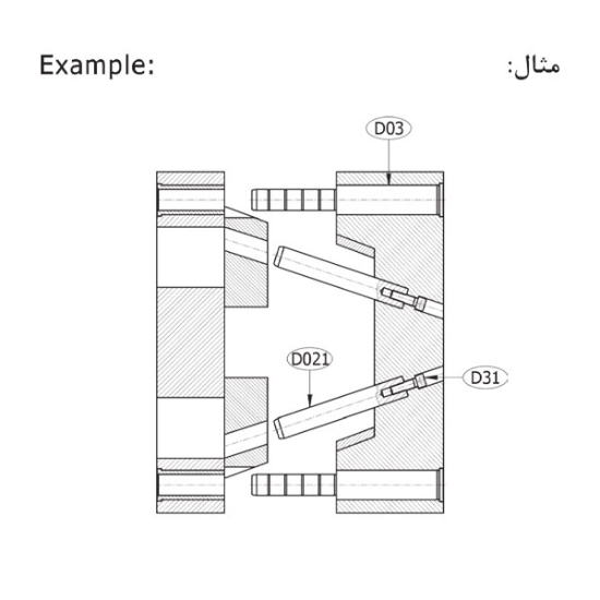 تصویر میله راهنما (پین کج) | D021 | Guide Pillar (Angle Pin)