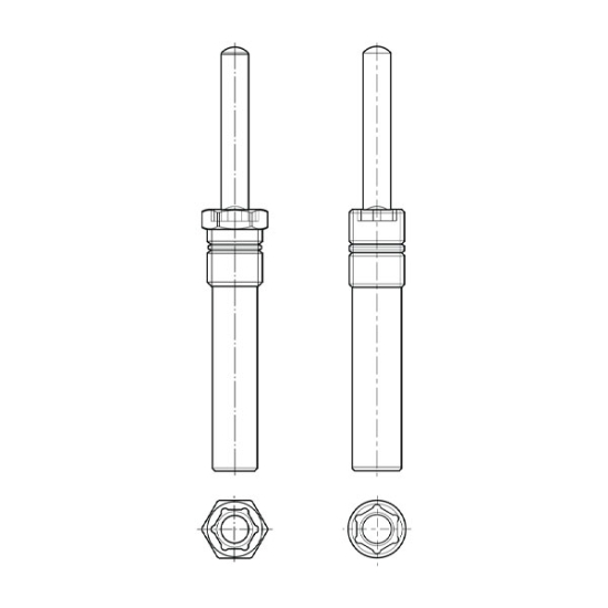 تصویر D612 بیرون انداز(فنر گازی) | With Gas Spring (Ejector Pin Units) D612