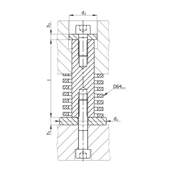 تصویر D245 واحد فنر بندی | Combination Spring and Spacer unit D245