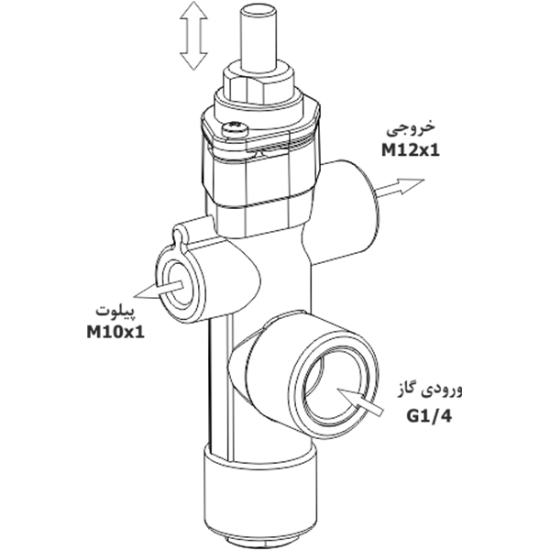 شیر کنترل گاز مدل SET108