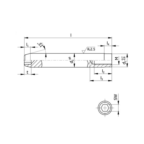 تصویر میله راهنما (پین کج) | D021 | Guide Pillar (Angle Pin)