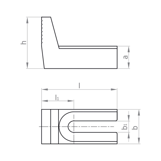 تصویر E3068 تکیه گاه بغل بند | BLOCK STOPPER E3068