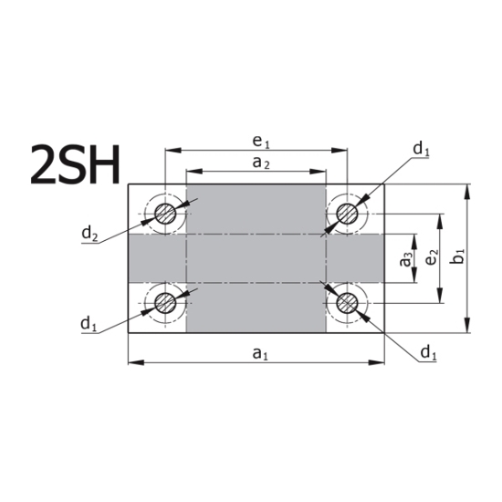 نقشه کفشک آهنی دو صفحه ای