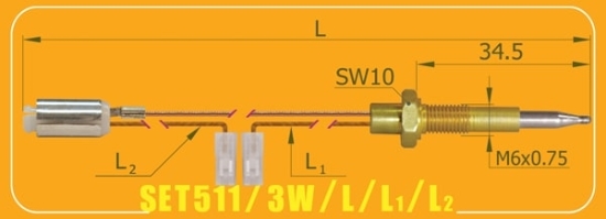 تصویر ترموکوپل اجاق گاز | SET511/3W