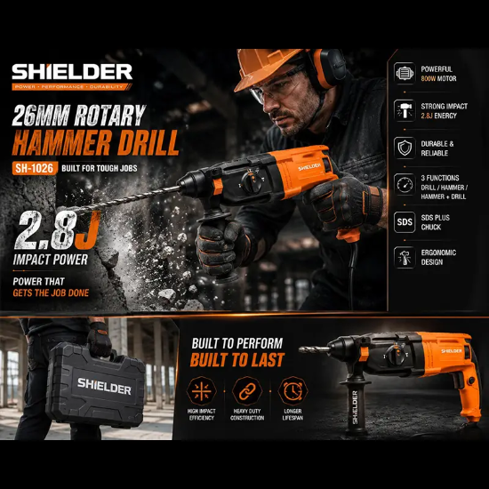 بتن کن 26 میلیمتری شیلدر مدل SH-1026