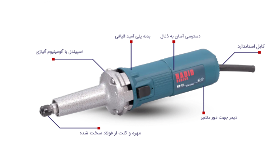 فرز انگشتی گلو بلند برش حدید مدل HB-15